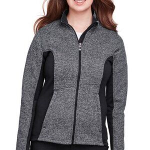 Spyder Jacket Women's Large Full-Zip Sweater Fleece Jacket Charcoal Heather NWT